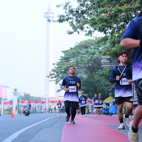 Race photo from KEMLU RUN 2026