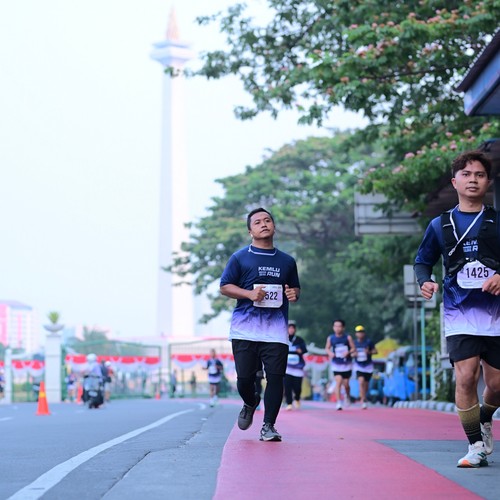 Race photo from KEMLU RUN 2026