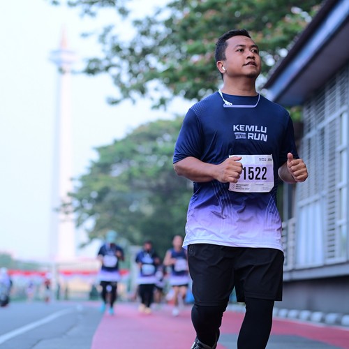 Race photo from KEMLU RUN 2026