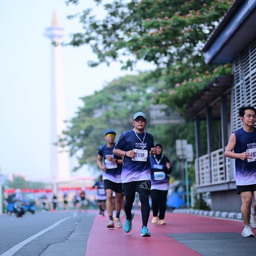 Race photo from KEMLU RUN 2026