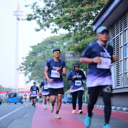 Race photo from KEMLU RUN 2026