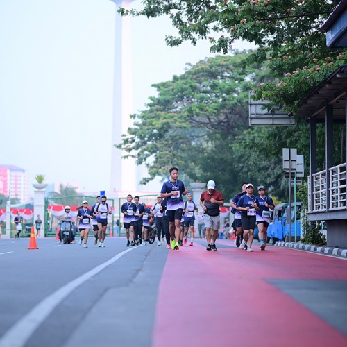 Race photo from KEMLU RUN 2026