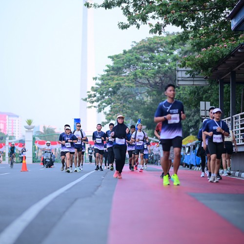 Race photo from KEMLU RUN 2026