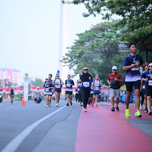 Race photo from KEMLU RUN 2026