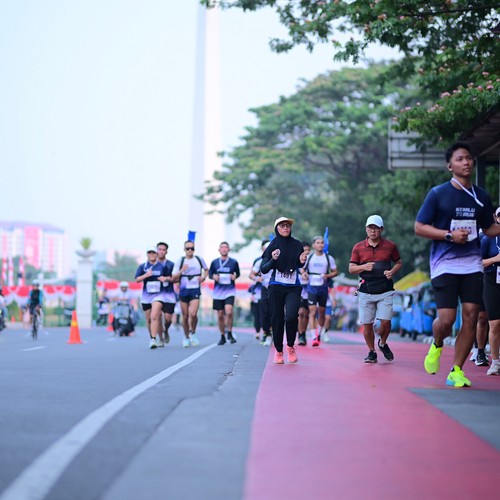 Race photo from KEMLU RUN 2026