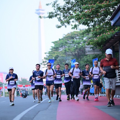 Race photo from KEMLU RUN 2026
