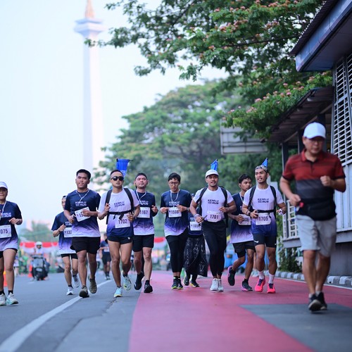 Race photo from KEMLU RUN 2026