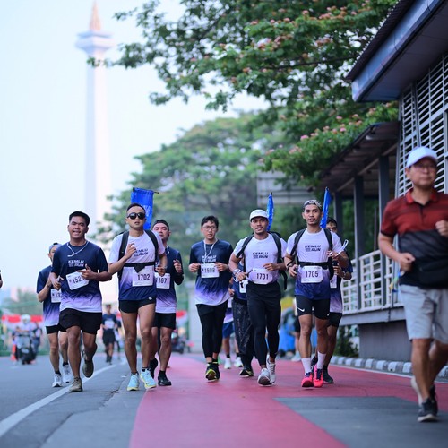 Race photo from KEMLU RUN 2026