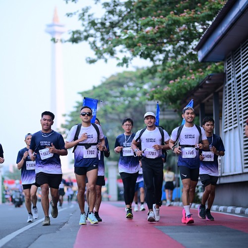Race photo from KEMLU RUN 2026