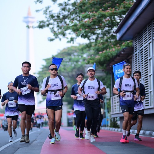 Race photo from KEMLU RUN 2026