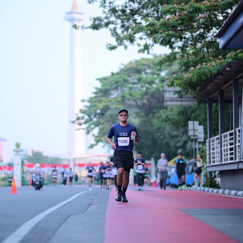 Race photo from KEMLU RUN 2026