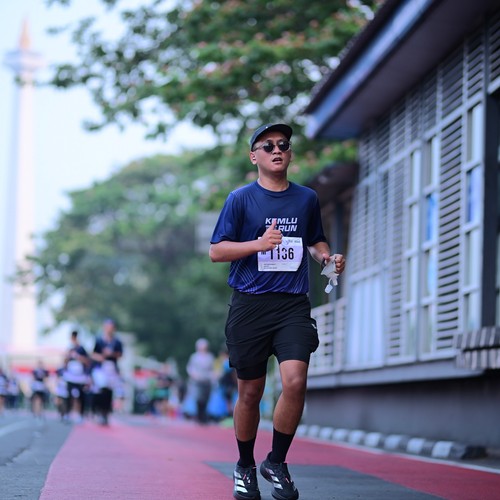 Race photo from KEMLU RUN 2026