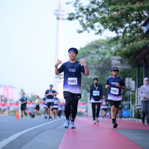 Race photo from KEMLU RUN 2026