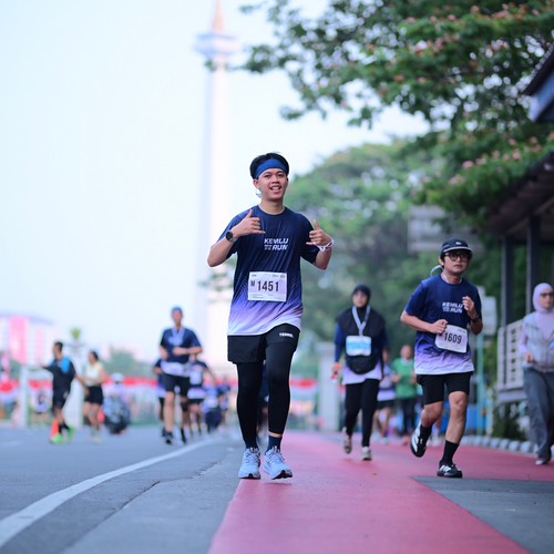 Race photo from KEMLU RUN 2026