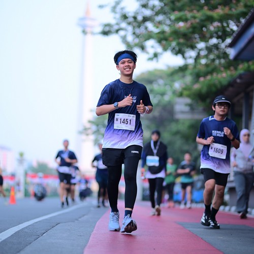 Race photo from KEMLU RUN 2026