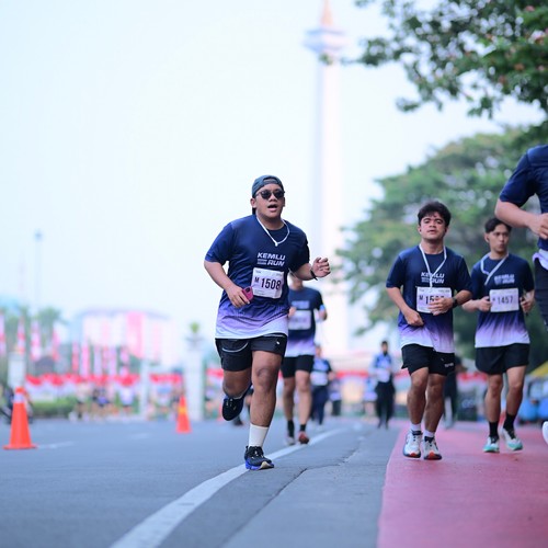 Race photo from KEMLU RUN 2026