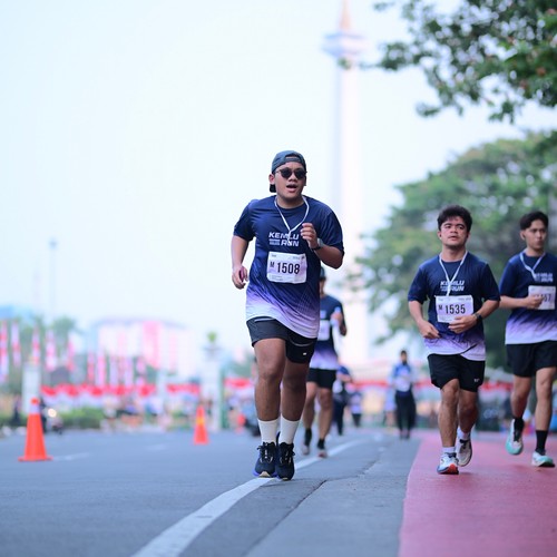 Race photo from KEMLU RUN 2026