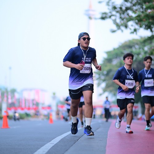 Race photo from KEMLU RUN 2026