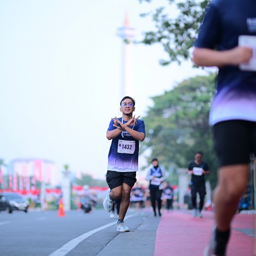 Race photo from KEMLU RUN 2026