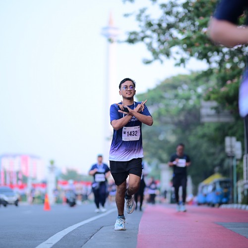 Race photo from KEMLU RUN 2026