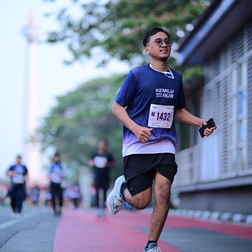 Race photo from KEMLU RUN 2026