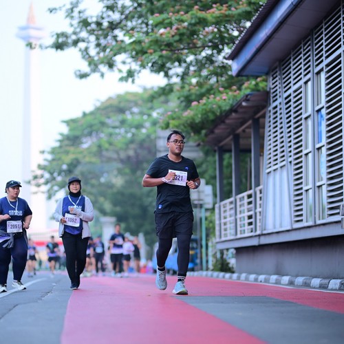 Race photo from KEMLU RUN 2026