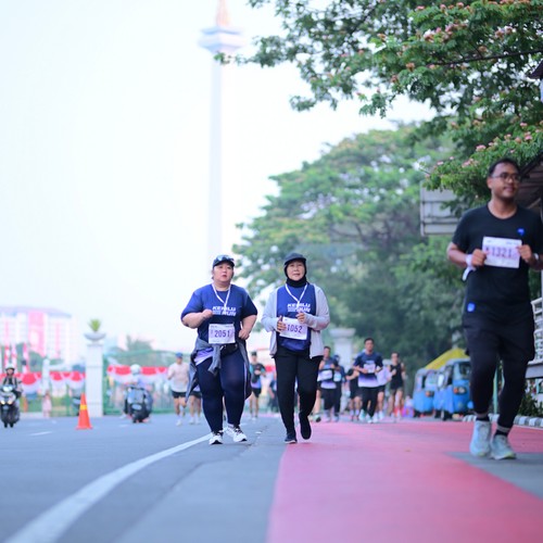 Race photo from KEMLU RUN 2026