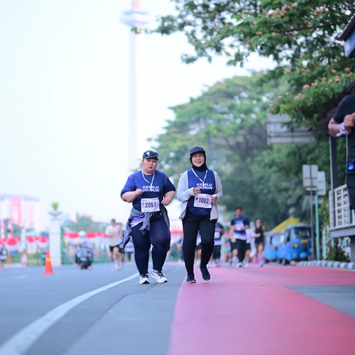 Race photo from KEMLU RUN 2026