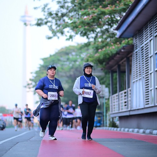 Race photo from KEMLU RUN 2026