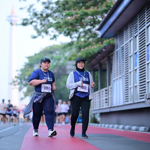 Race photo from KEMLU RUN 2026