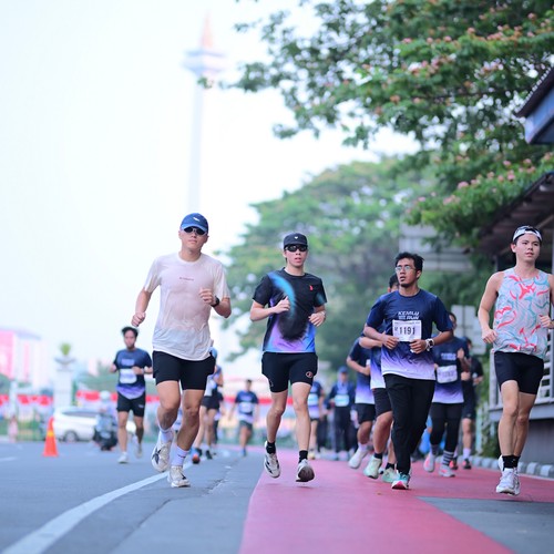 Race photo from KEMLU RUN 2026