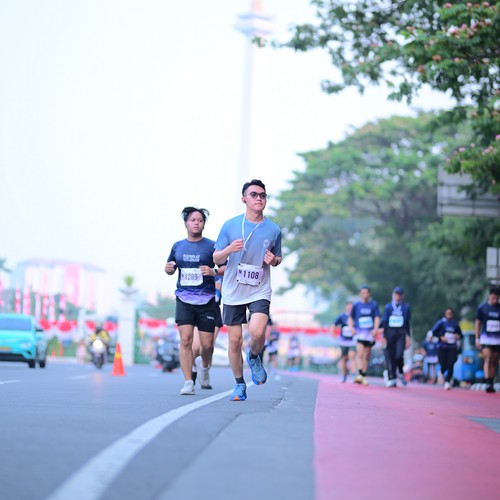 Race photo from KEMLU RUN 2026
