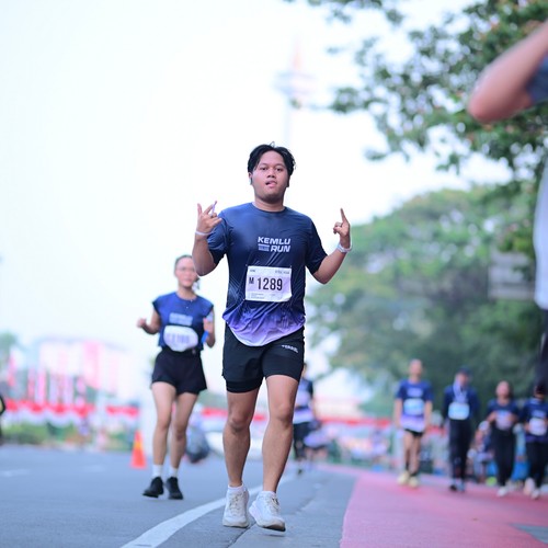 Race photo from KEMLU RUN 2026