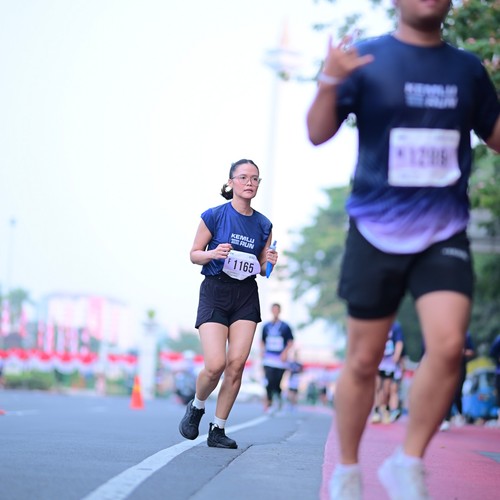 Race photo from KEMLU RUN 2026