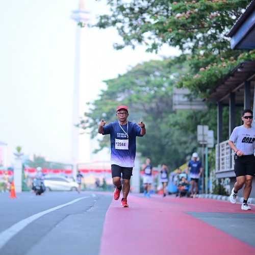 Race photo from KEMLU RUN 2026
