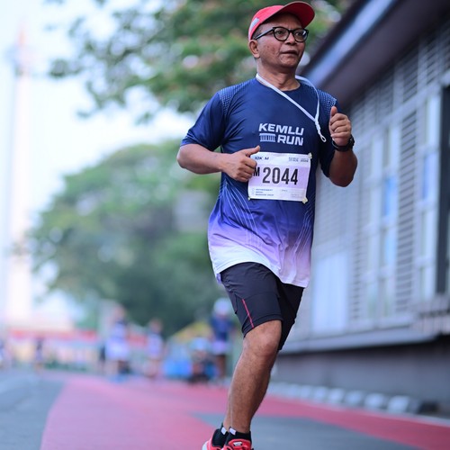 Race photo from KEMLU RUN 2026