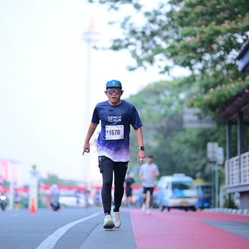 Race photo from KEMLU RUN 2026