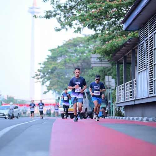 Race photo from KEMLU RUN 2026
