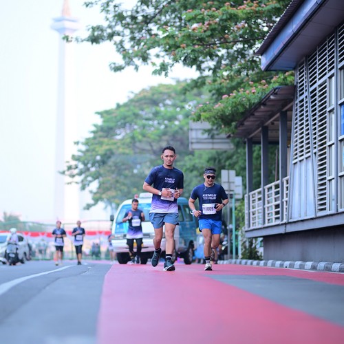 Race photo from KEMLU RUN 2026