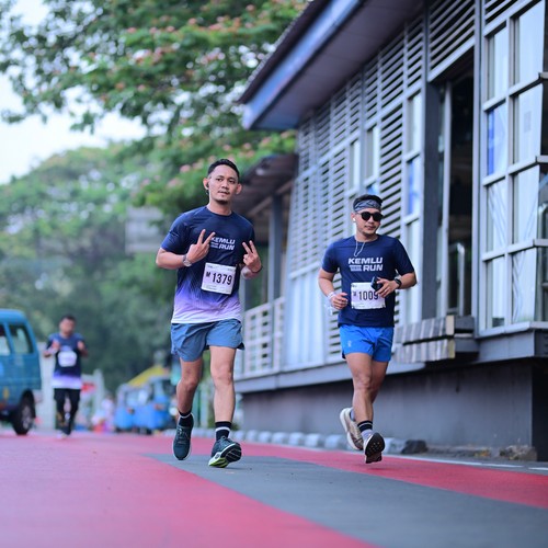 Race photo from KEMLU RUN 2026