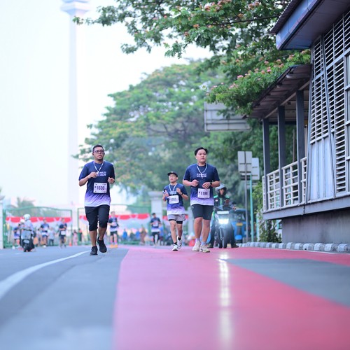Race photo from KEMLU RUN 2026