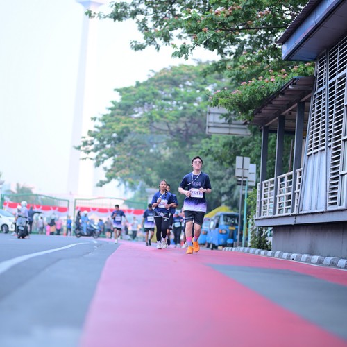 Race photo from KEMLU RUN 2026