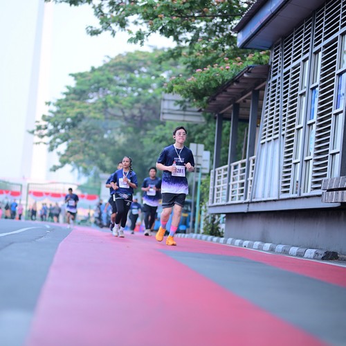 Race photo from KEMLU RUN 2026