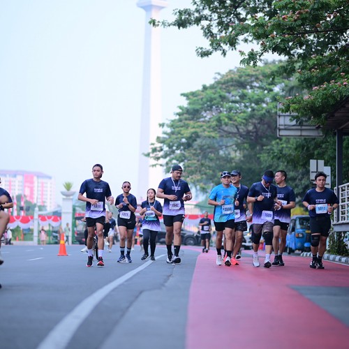 Race photo from KEMLU RUN 2026