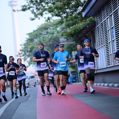Race photo from KEMLU RUN 2026