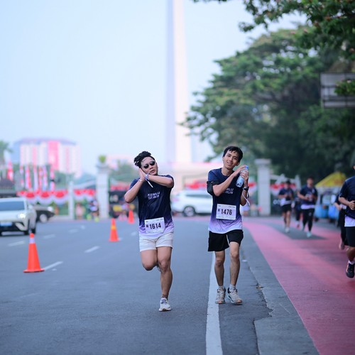 Race photo from KEMLU RUN 2026
