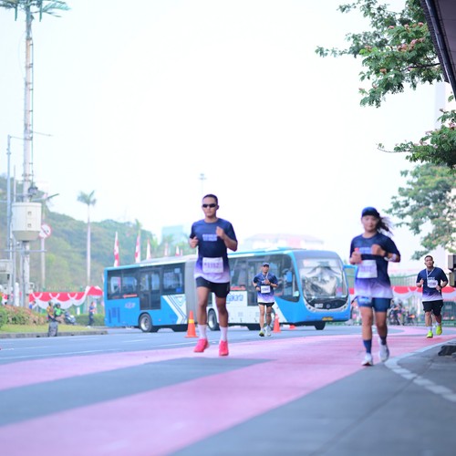 Race photo from KEMLU RUN 2026