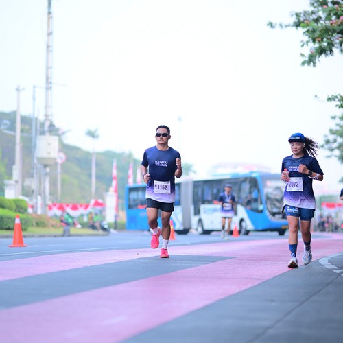 Race photo from KEMLU RUN 2026