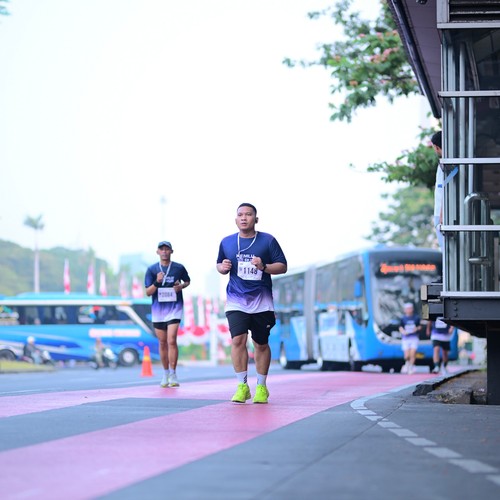 Race photo from KEMLU RUN 2026