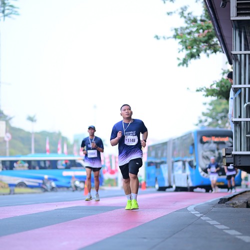 Race photo from KEMLU RUN 2026